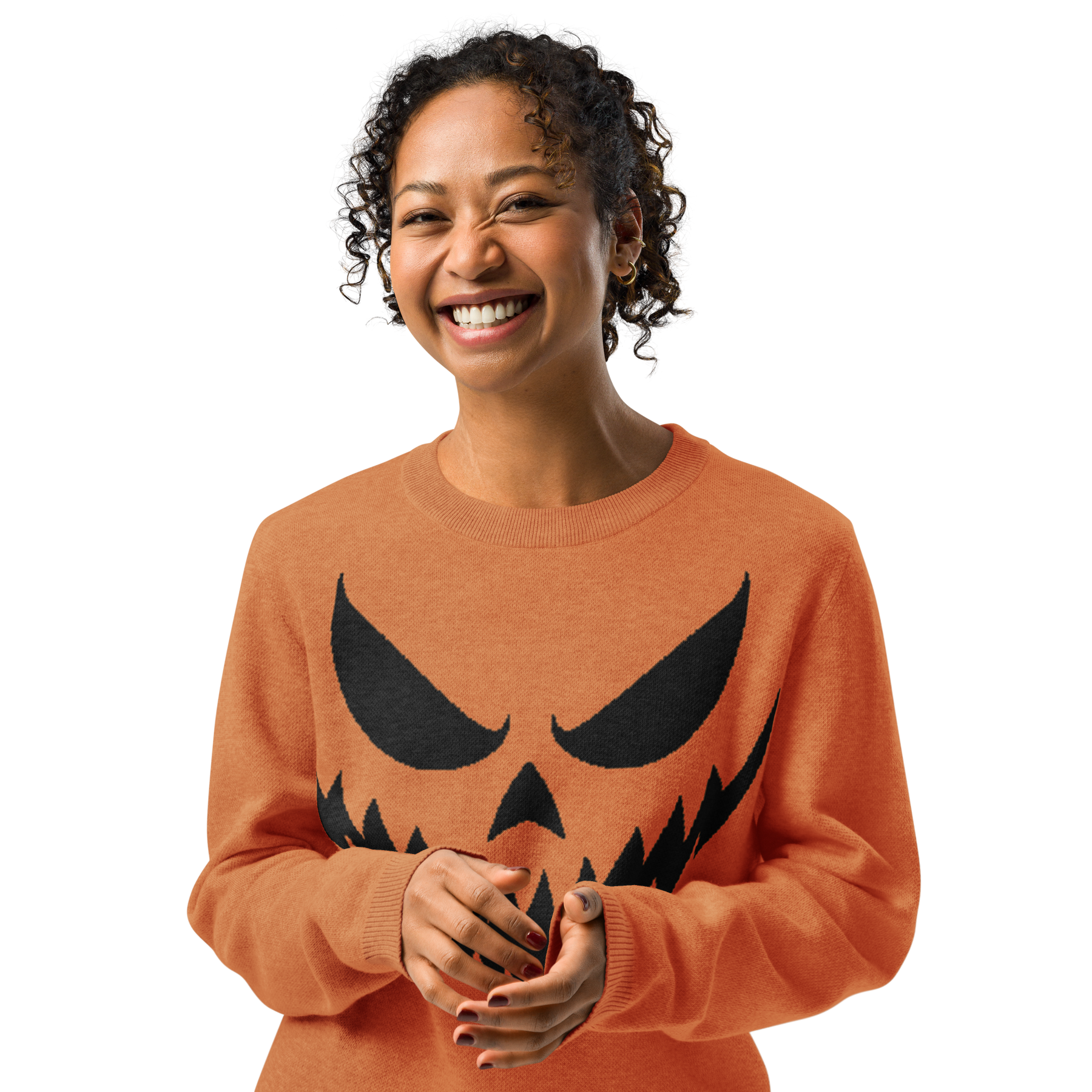 Grinning Ghoul Knit Crewneck Sweater