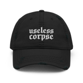 Useless Corpse Gothic Distressed Dad Cap - Goth Cloth Co.9487050_10990