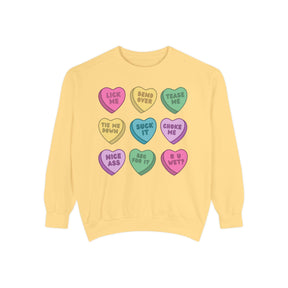 Valentine's Day Naughty Candy Hearts Sweatshirt - Goth Cloth Co.Sweatshirt25058776711681479952