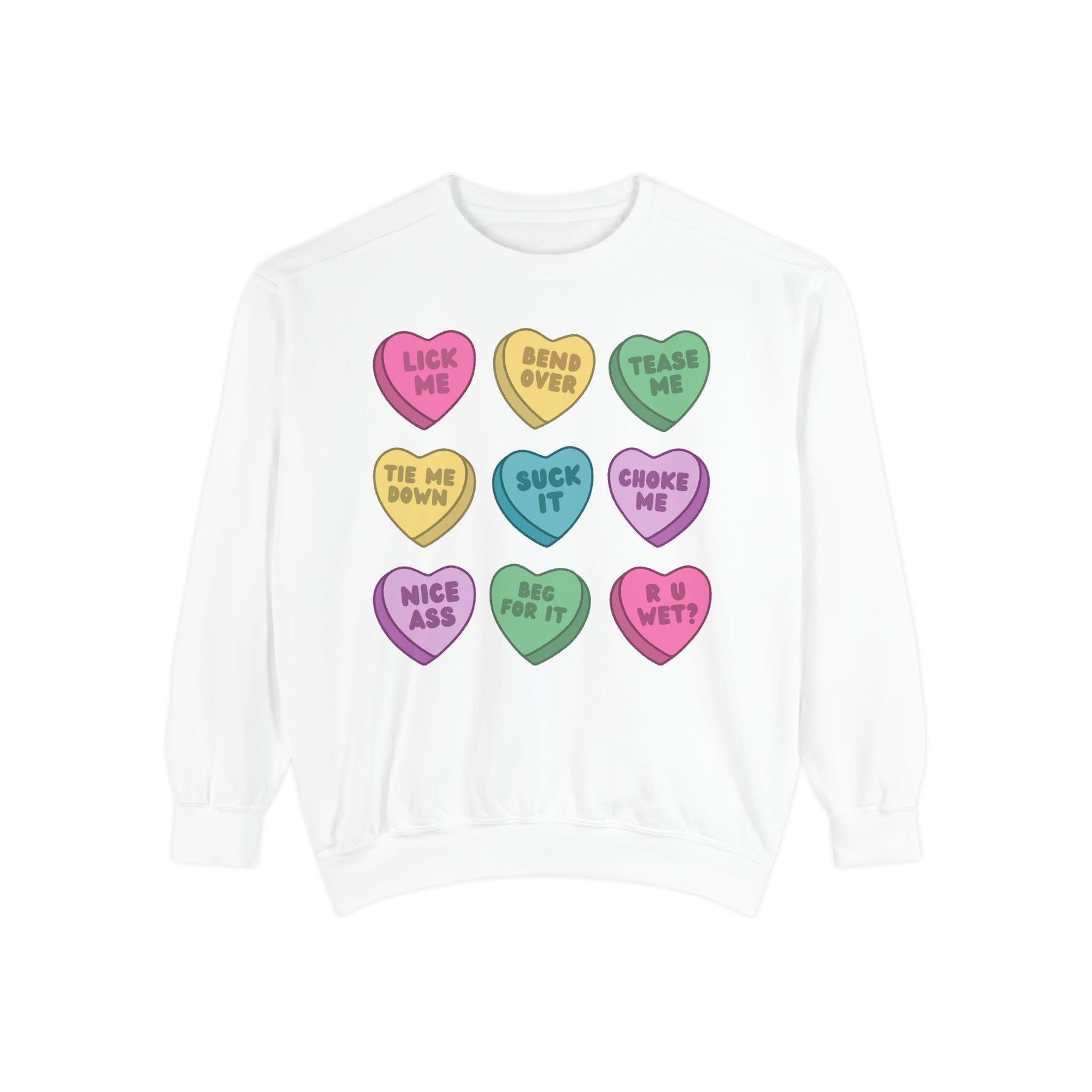 Valentine's Day Naughty Candy Hearts Sweatshirt - Goth Cloth Co.Sweatshirt43355379854866010646