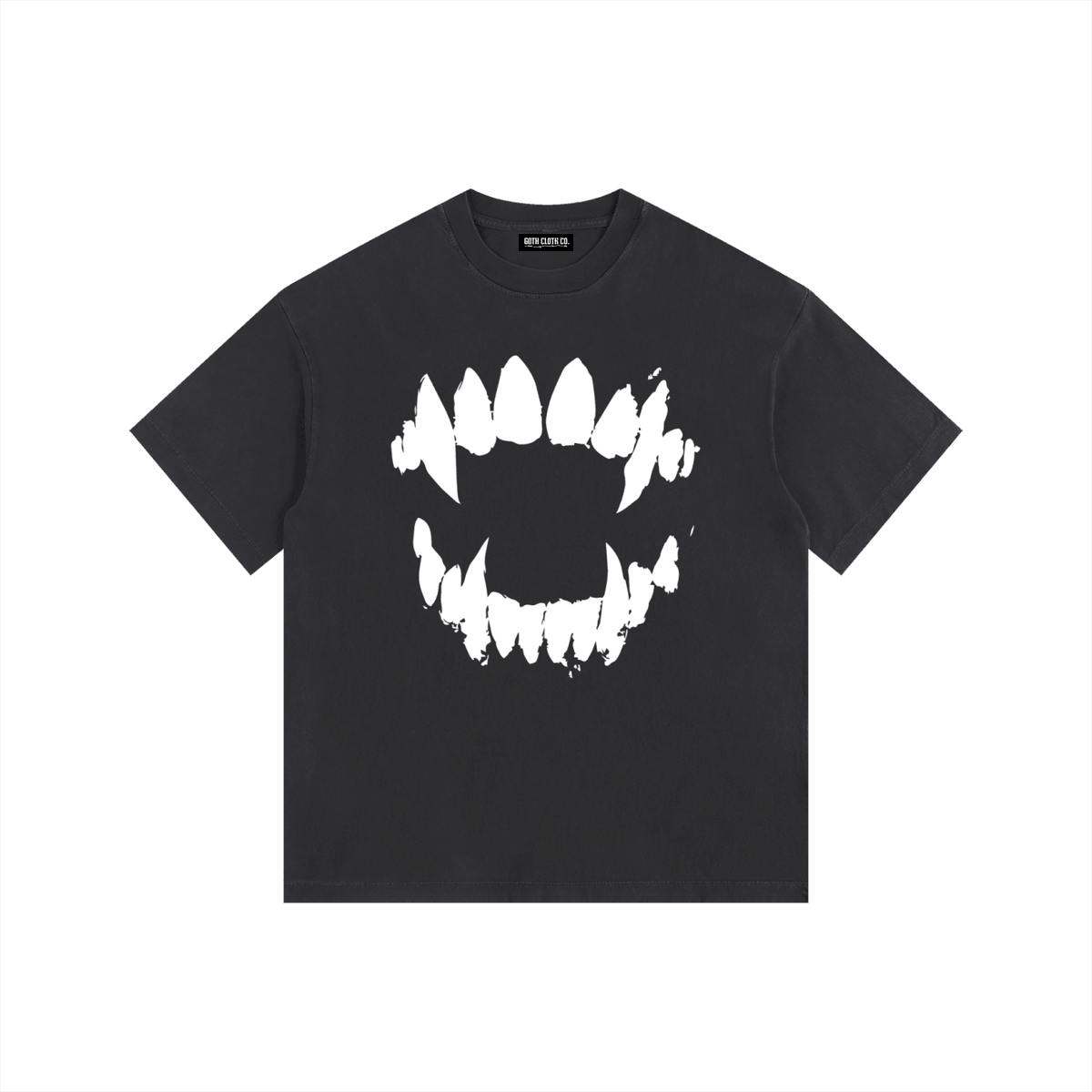 Vampire Bite Vintage Washed Oversized T-Shirt - Goth Cloth Co.gymwear260811PODPQ9398001