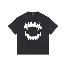 Vampire Bite Vintage Washed Oversized T-Shirt - Goth Cloth Co.gymwear260811PODPQ9398001
