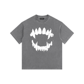Vampire Bite Vintage Washed Oversized T-Shirt - Goth Cloth Co.gymwear260811PODPQ9398017
