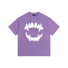 Vampire Bite Vintage Washed Oversized T-Shirt - Goth Cloth Co.gymwear260811PODPQ9398025
