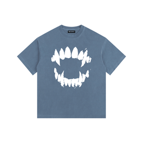 Vampire Bite Vintage Washed Oversized T-Shirt - Goth Cloth Co.gymwear260811PODPQ9398041