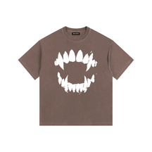 Vampire Bite Vintage Washed Oversized T-Shirt - Goth Cloth Co.gymwear260811PODPQ9398057