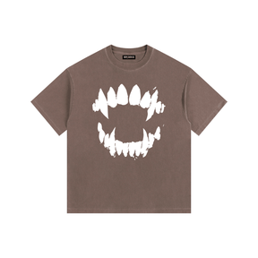 Vampire Bite Vintage Washed Oversized T-Shirt - Goth Cloth Co.gymwear260811PODPQ9398057