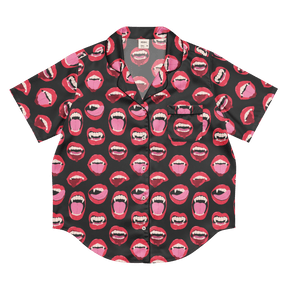 Vampire Kiss Silky Pajama Top - Goth Cloth Co.6258039_20964