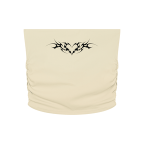 Venom Heart Cropped Yoga Tube Top - Goth Cloth Co.260721PODAH0848001