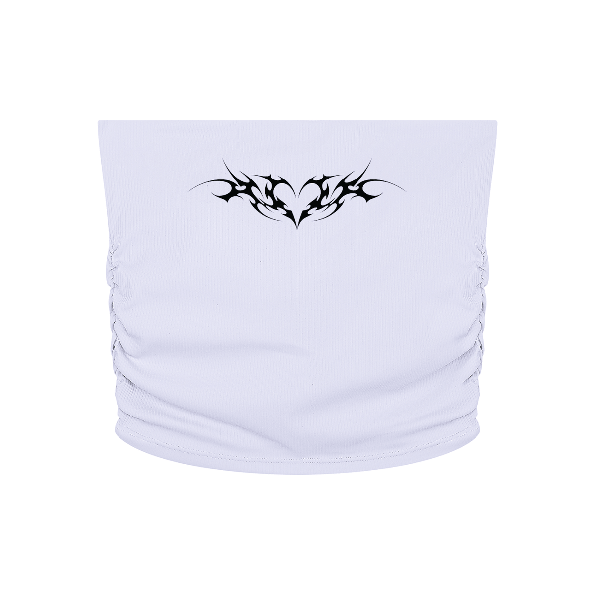Venom Heart Cropped Yoga Tube Top - Goth Cloth Co.260721PODAH0848005