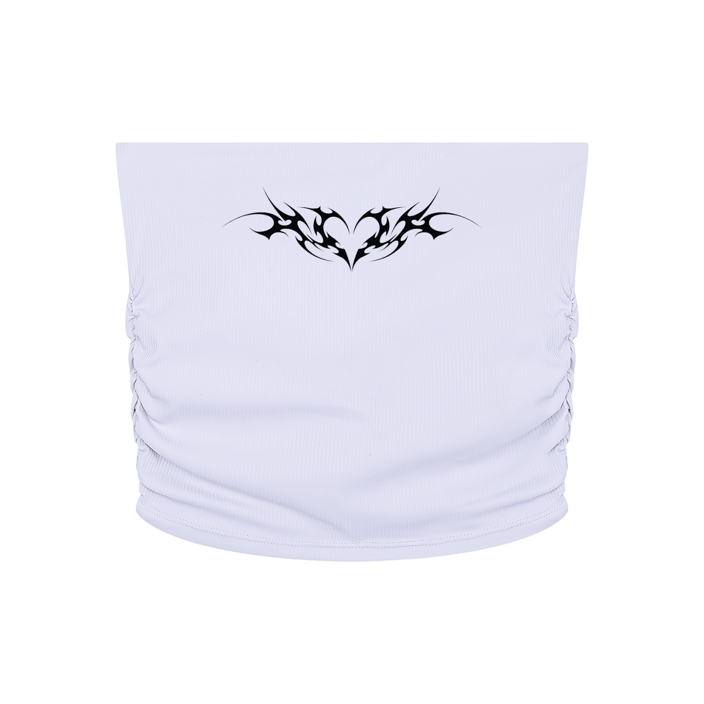 Venom Heart Cropped Yoga Tube Top - Goth Cloth Co.260721PODAH0848005