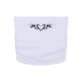 Venom Heart Cropped Yoga Tube Top - Goth Cloth Co.260721PODAH0848005