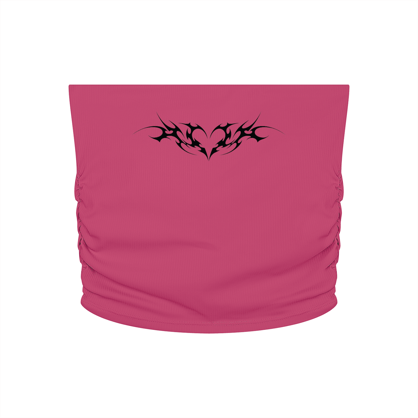 Venom Heart Cropped Yoga Tube Top - Goth Cloth Co.260721PODAH0848009