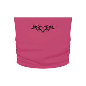Venom Heart Cropped Yoga Tube Top - Goth Cloth Co.260721PODAH0848009