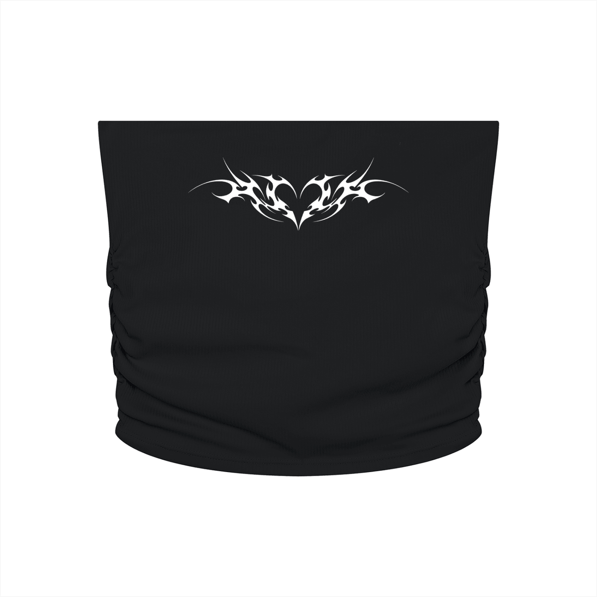 Venom Heart Cropped Yoga Tube Top - Goth Cloth Co.260721PODAH0853001