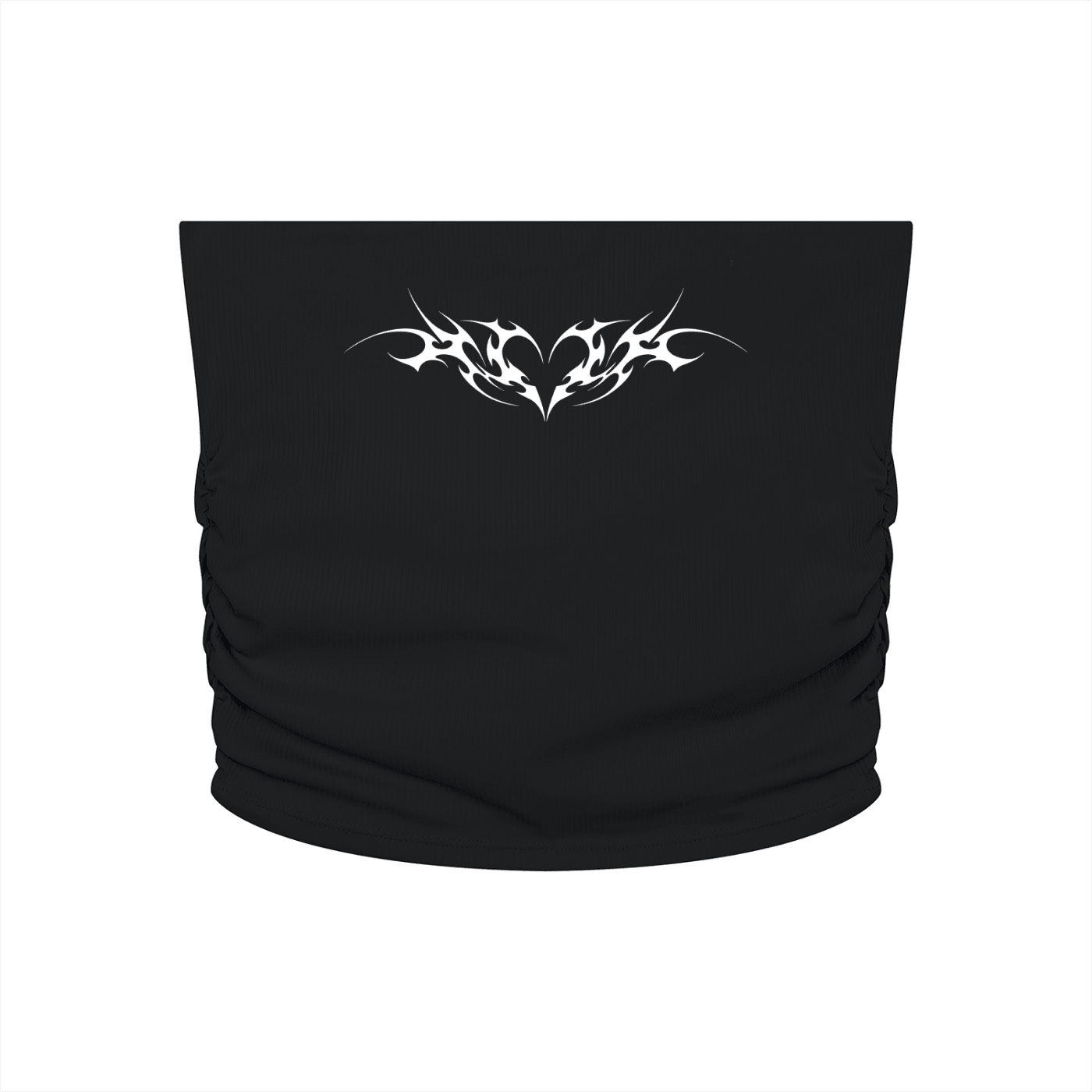 Venom Heart Cropped Yoga Tube Top - Goth Cloth Co.260721PODAH0853001