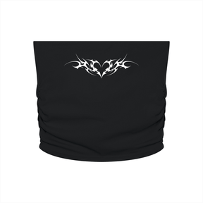 Venom Heart Cropped Yoga Tube Top - Goth Cloth Co.260721PODAH0853001