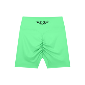 Venom Heart High-Waisted Scrunch Yoga Shorts - Goth Cloth Co.260709PODBK1896006