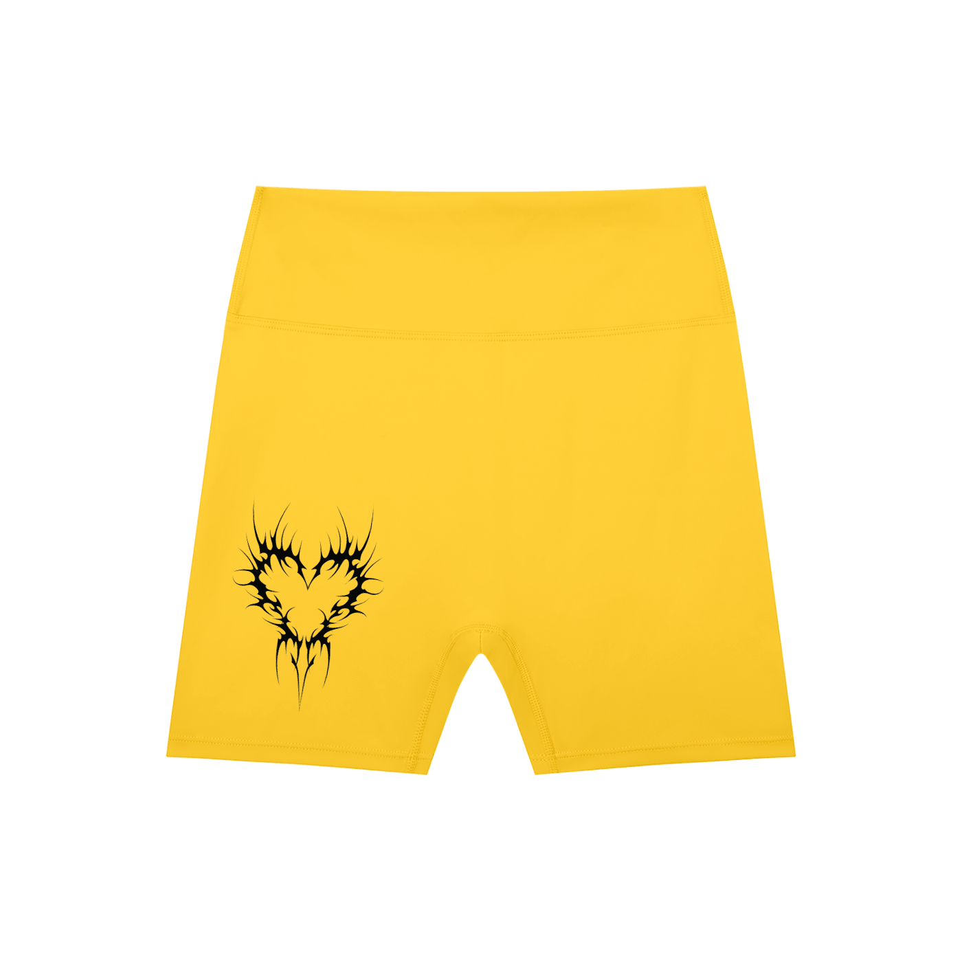 Venom Heart High-Waisted Scrunch Yoga Shorts - Goth Cloth Co.260709PODBK1896011