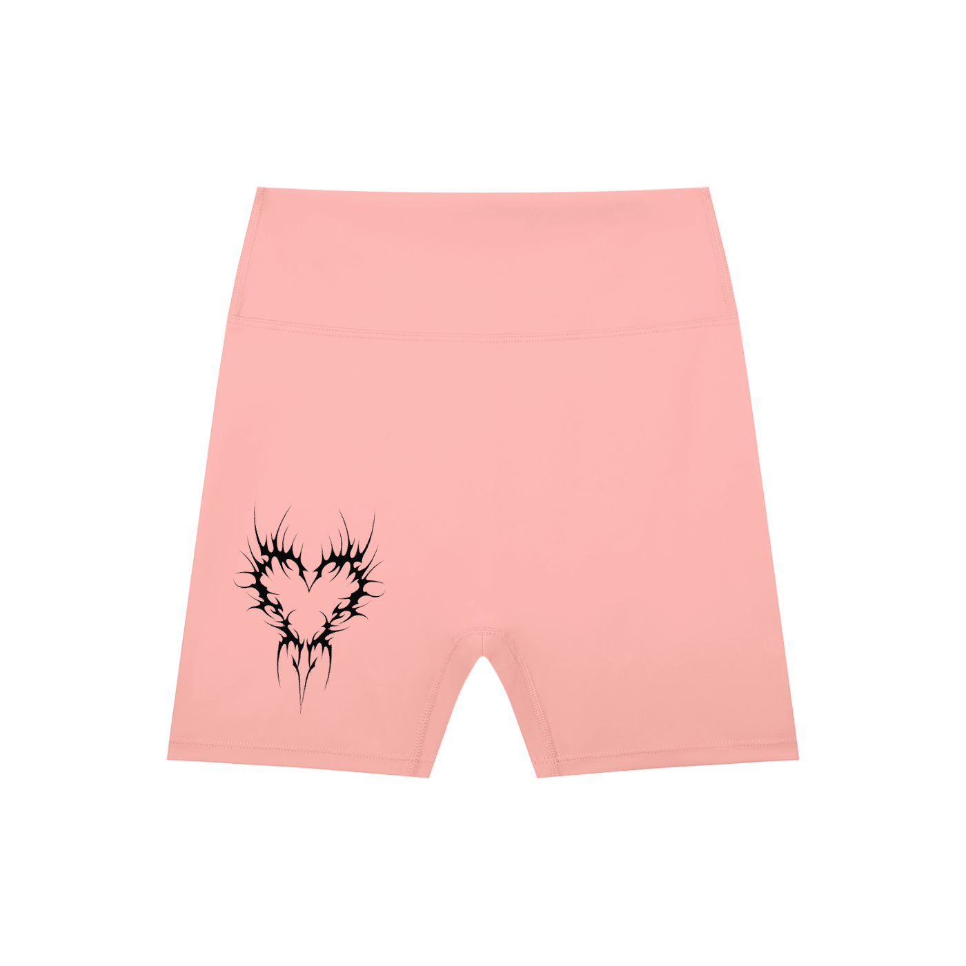 Venom Heart High-Waisted Scrunch Yoga Shorts - Goth Cloth Co.260709PODBK1896016