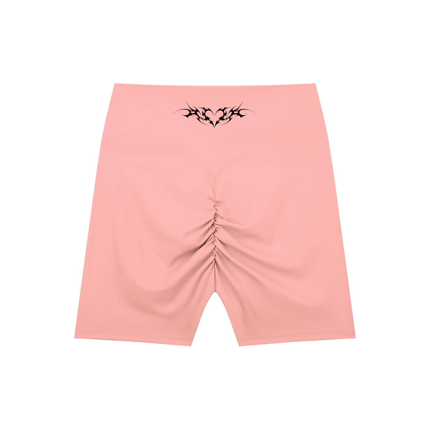 Venom Heart High-Waisted Scrunch Yoga Shorts - Goth Cloth Co.260709PODBK1896016