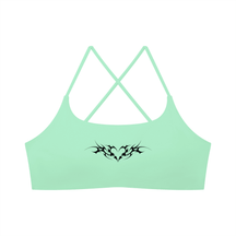 Venom Heart Women's Cross Strap Sports Bra - Goth Cloth Co.gymwear260905PODCI0750006