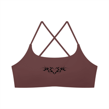 Venom Heart Women's Cross Strap Sports Bra - Goth Cloth Co.gymwear260905PODCI0750011
