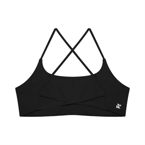 Venom Heart Women's Cross Strap Sports Bra - Goth Cloth Co.gymwear260905PODCI0750016