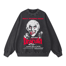 Vintage Dracula Poster Acid Wash Sweatshirt - Goth Cloth Co.260812PODRA5650001