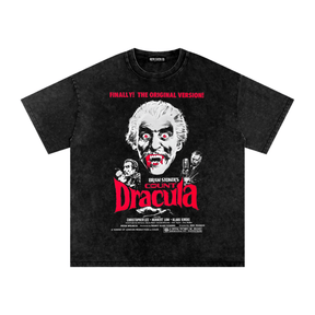 Vintage Dracula Poster Acid Washed T-Shirt - Goth Cloth Co.gymwear260812PODPQ5570001