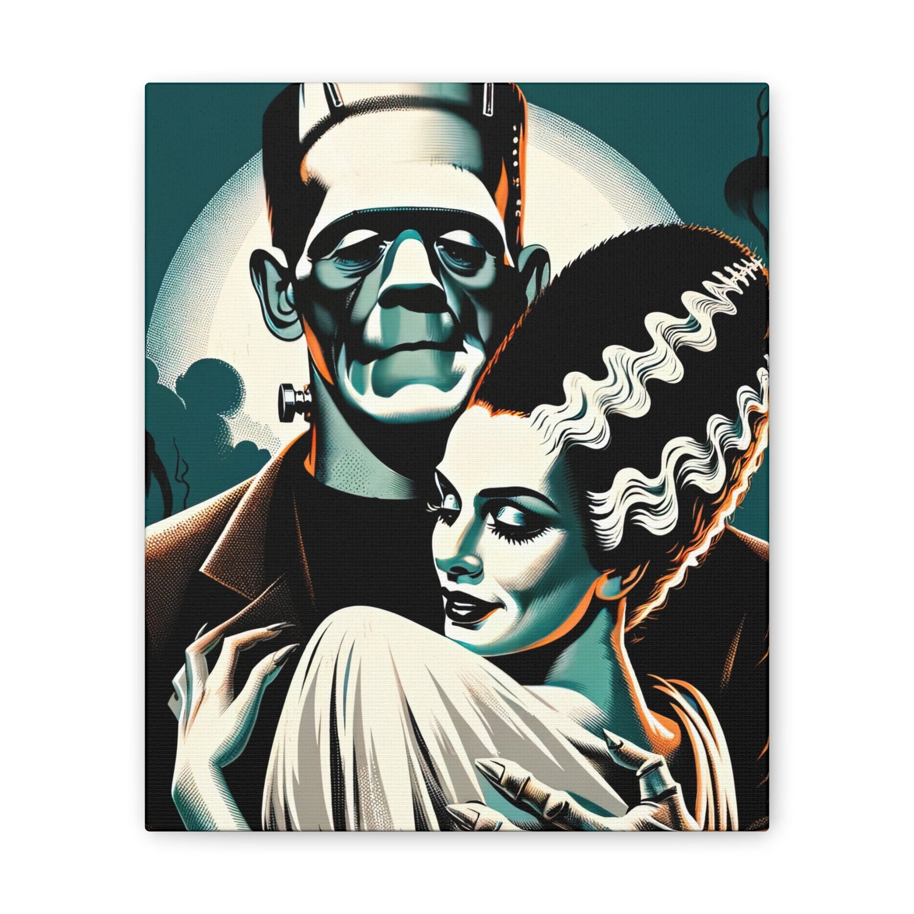 Vintage Horror Frankenstein & Bride Canvas Wall Art - Goth Cloth Co.Canvas24011100855562518567