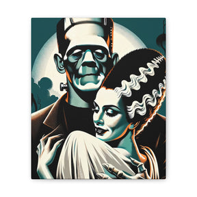 Vintage Horror Frankenstein & Bride Canvas Wall Art - Goth Cloth Co.Canvas24011100855562518567