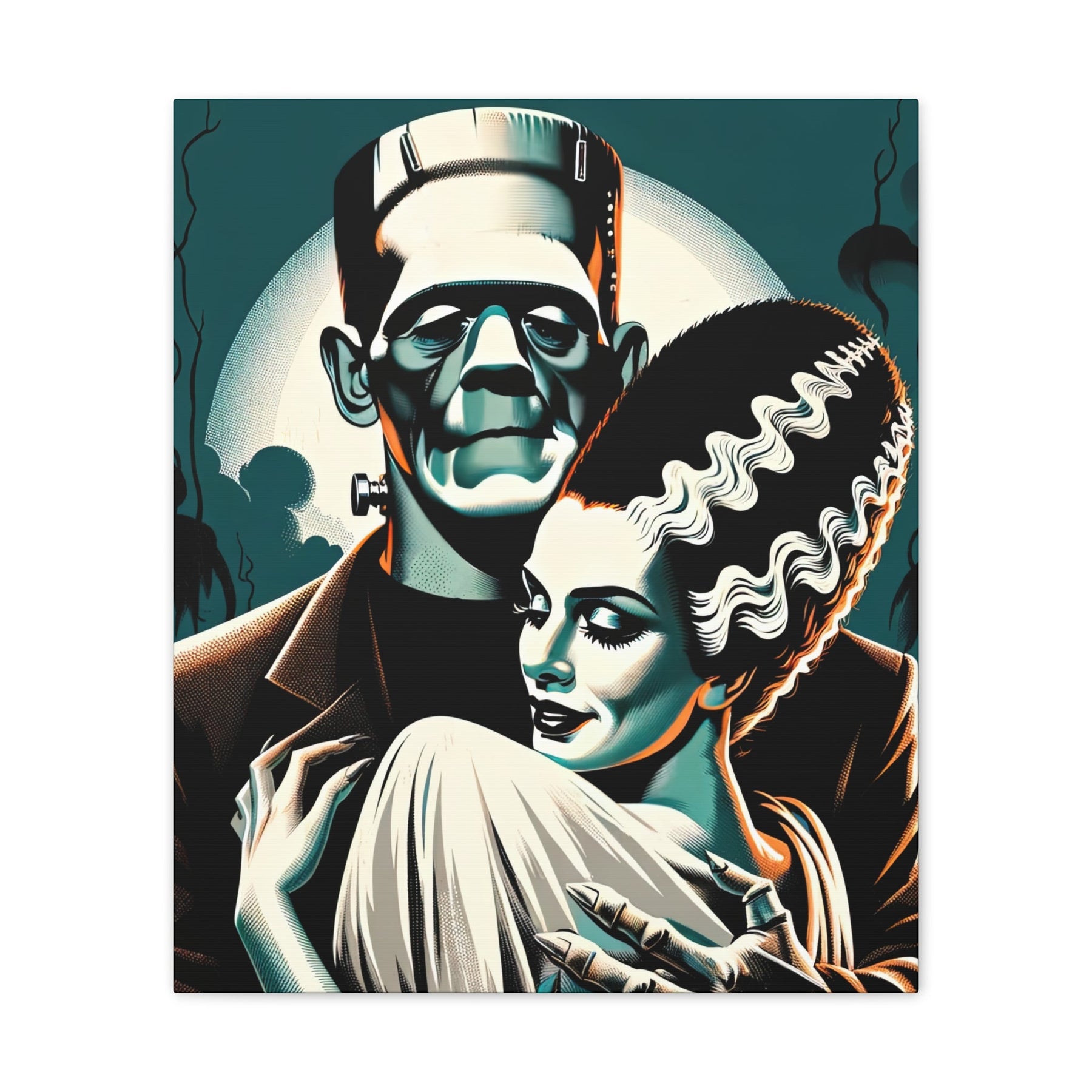 Vintage Horror Frankenstein & Bride Canvas Wall Art - Goth Cloth Co.Canvas31810430303878884373