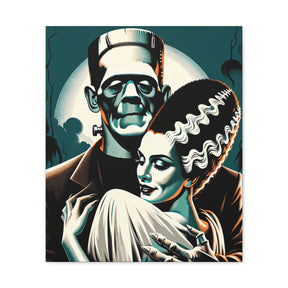 Vintage Horror Frankenstein & Bride Canvas Wall Art - Goth Cloth Co.Canvas31810430303878884373