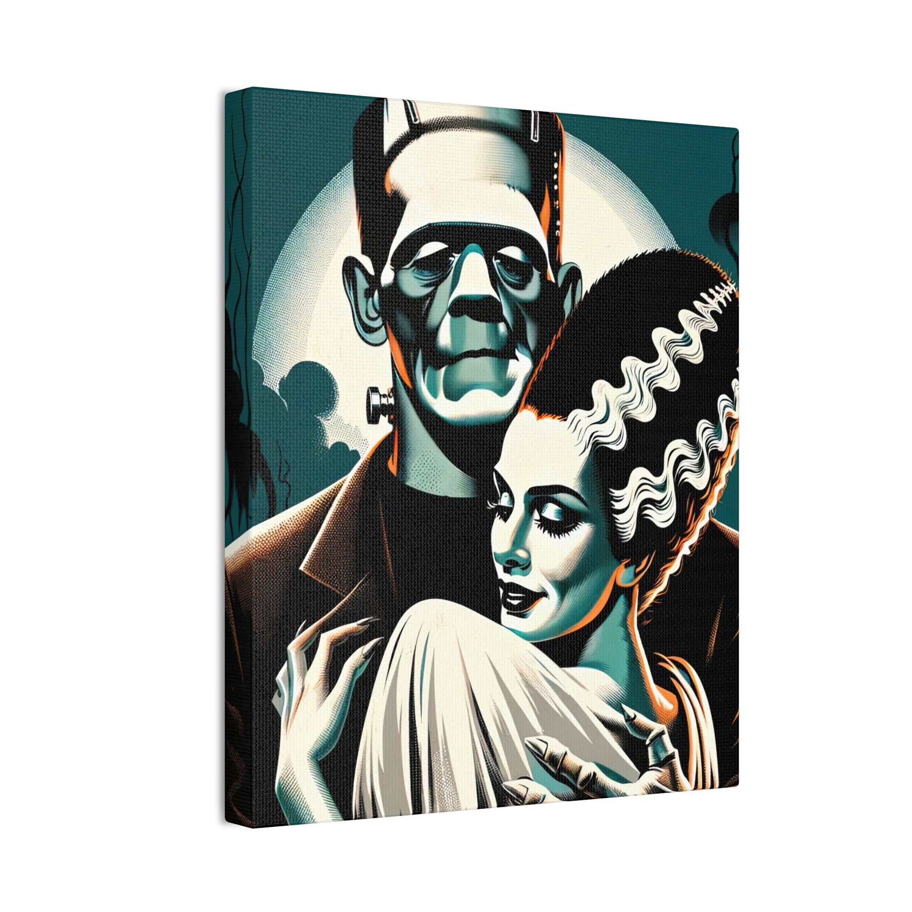 Vintage Horror Frankenstein & Bride Canvas Wall Art - Goth Cloth Co.Canvas31810430303878884373