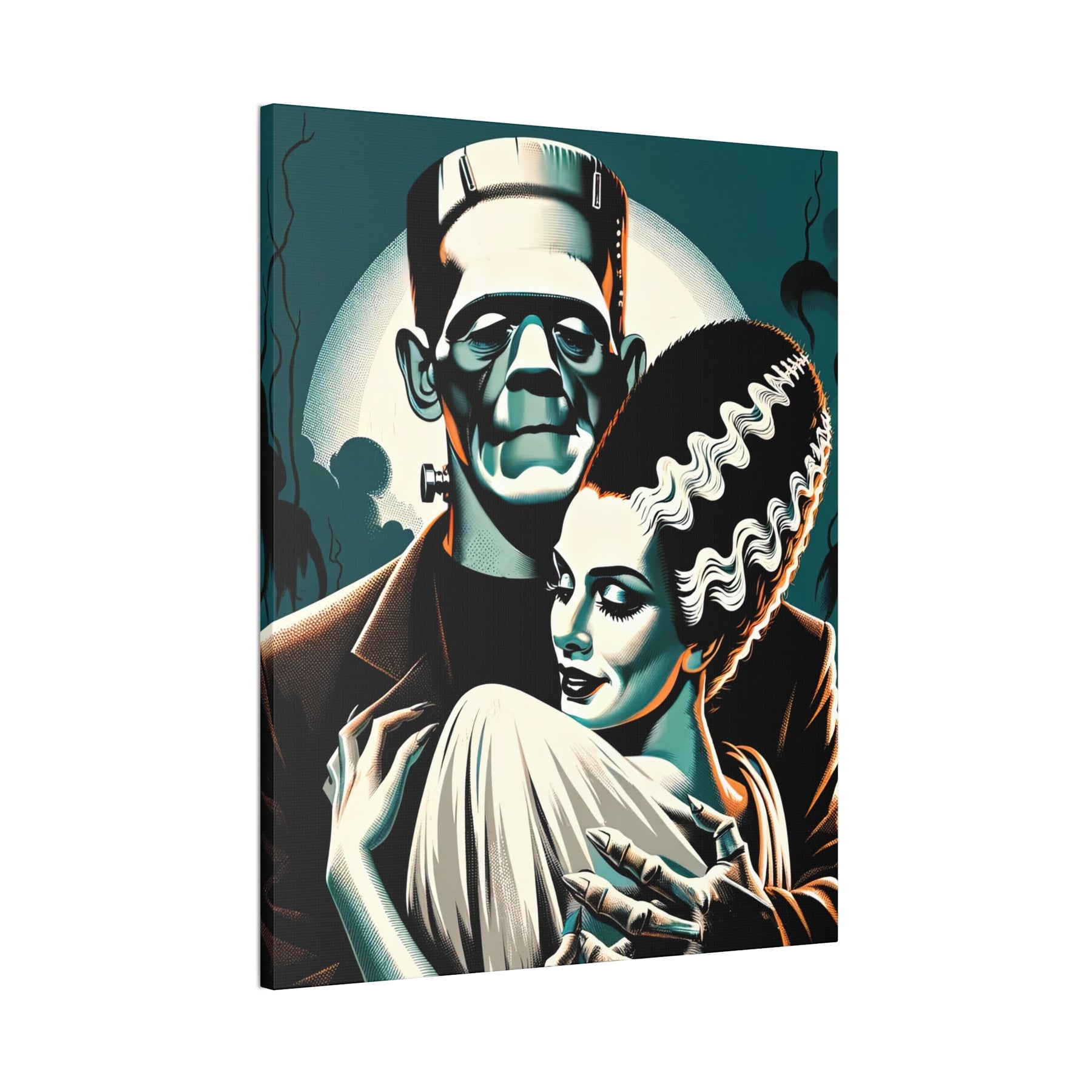 Vintage Horror Frankenstein & Bride Canvas Wall Art - Goth Cloth Co.Canvas31810430303878884373