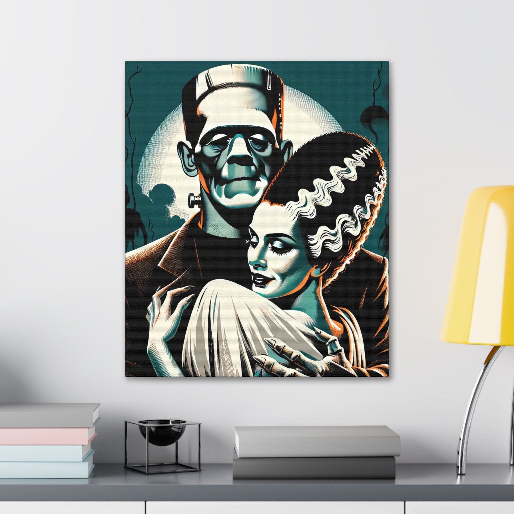 Vintage Horror Frankenstein & Bride Canvas Wall Art - Goth Cloth Co.Canvas31810430303878884373