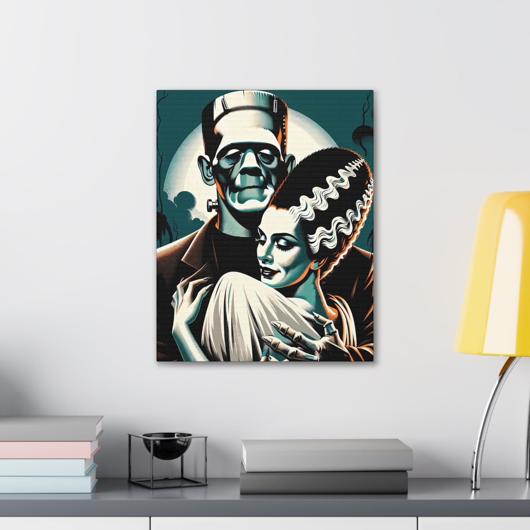 Vintage Horror Frankenstein & Bride Canvas Wall Art - Goth Cloth Co.Canvas31810430303878884373
