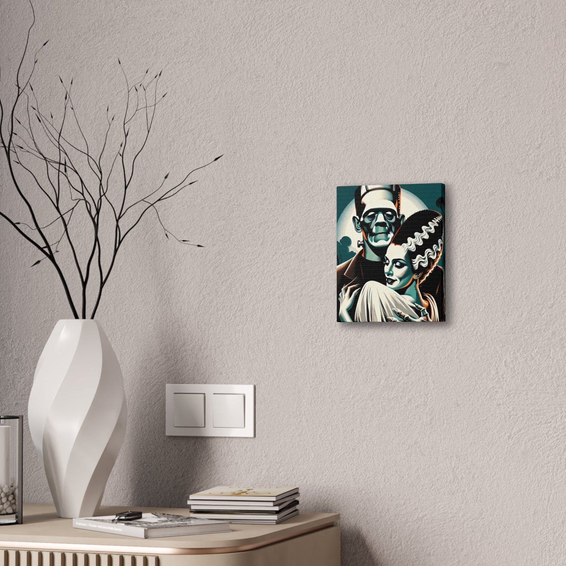 Vintage Horror Frankenstein & Bride Canvas Wall Art - Goth Cloth Co.Canvas31810430303878884373