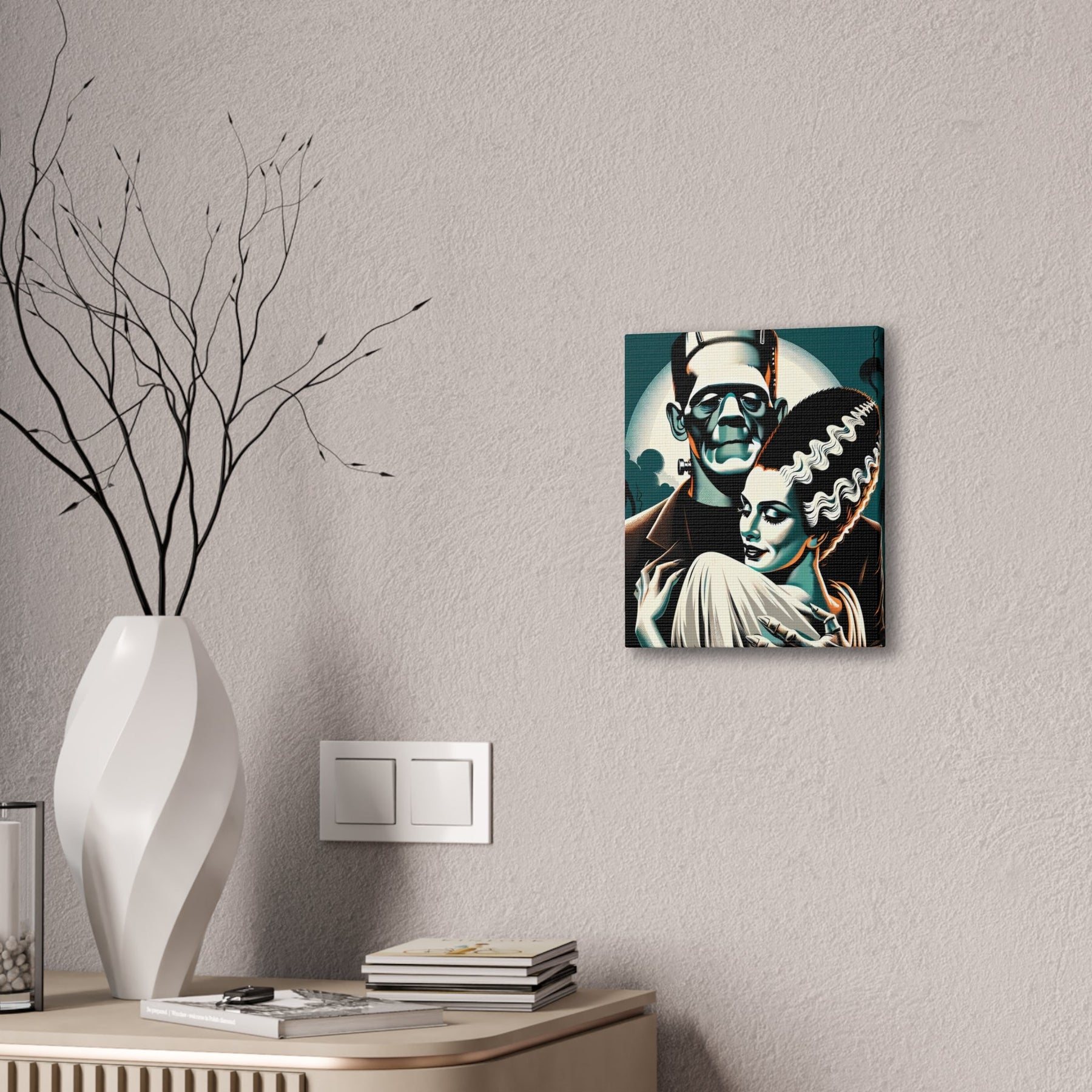 Vintage Horror Frankenstein & Bride Canvas Wall Art - Goth Cloth Co.Canvas31810430303878884373