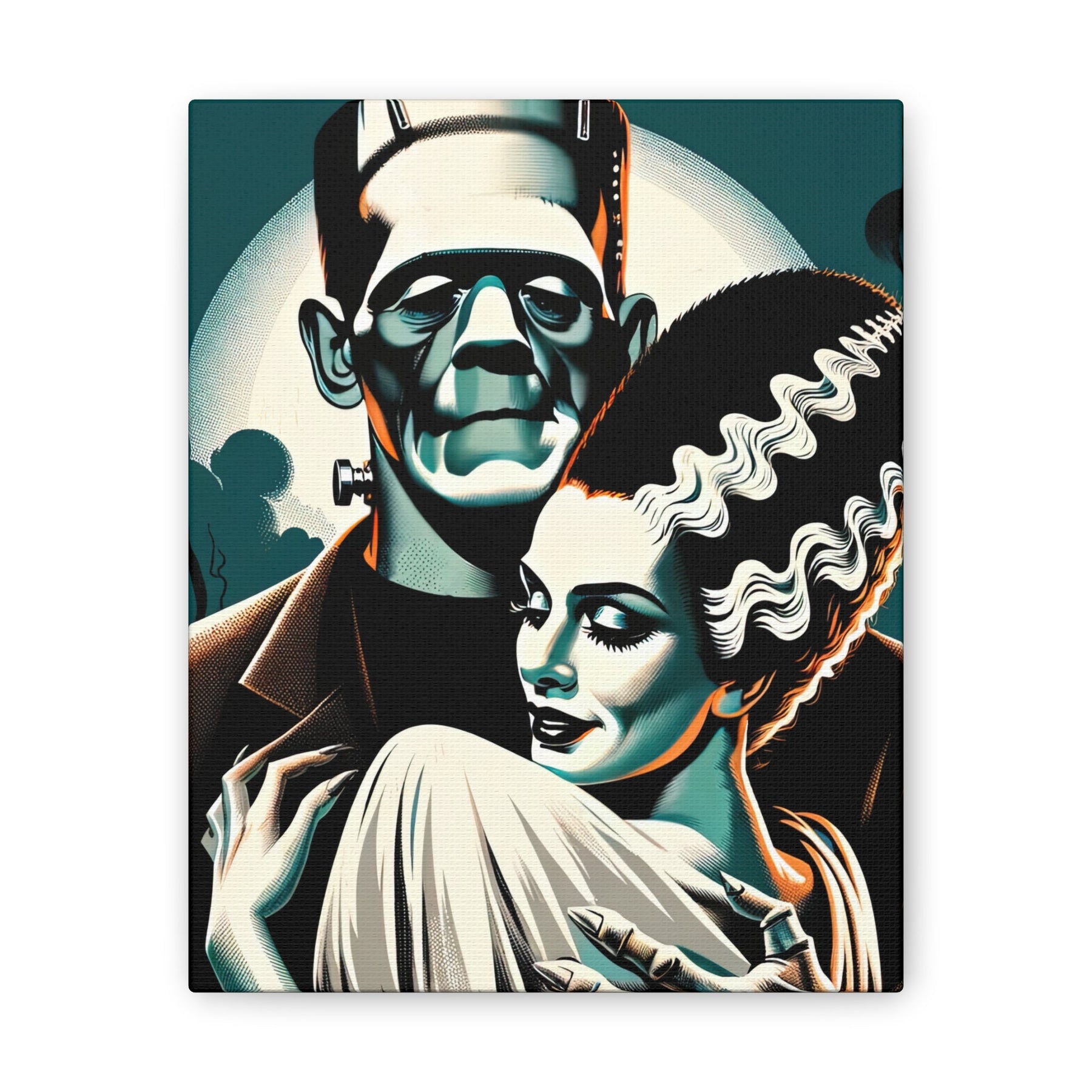 Vintage Horror Frankenstein & Bride Canvas Wall Art - Goth Cloth Co.Canvas60547593639542158133