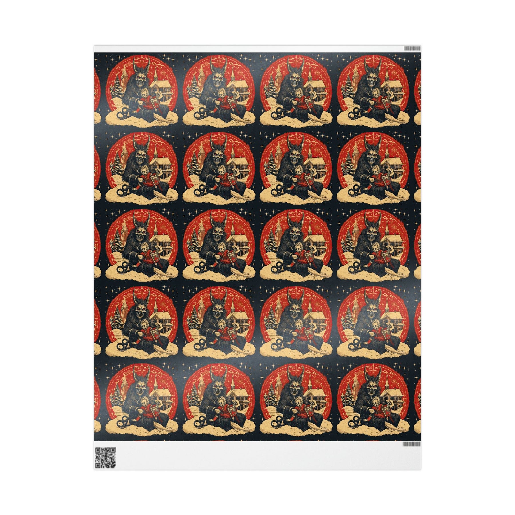 Vintage Krampus Gift Wrap Paper - Goth Cloth Co.Home Decor15588189278913643450