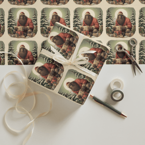 Vintage Sasquatch Spooky Gift Wrap (3 Sheets) - Goth Cloth Co.2763830_17373