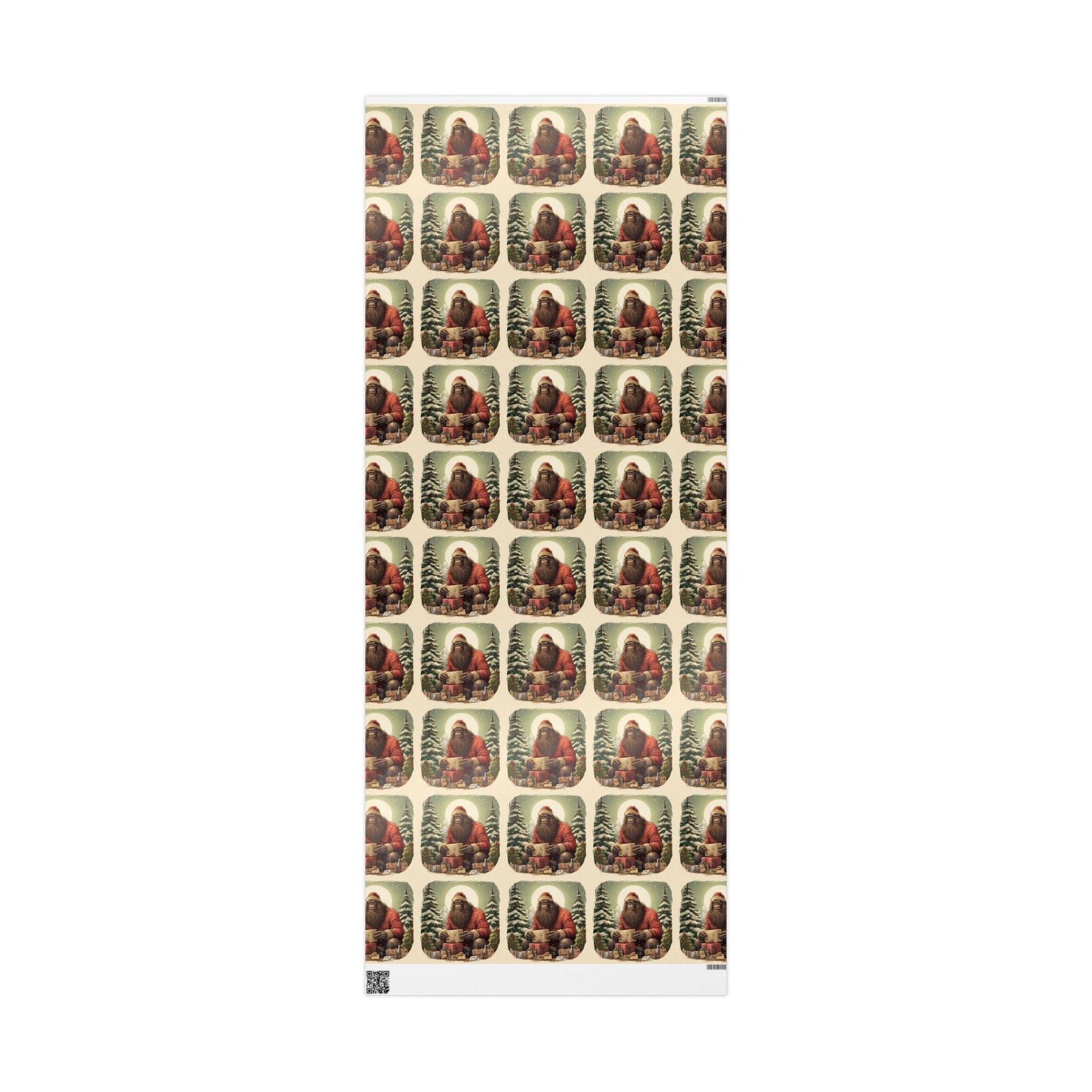 Vintage Sasquatch Spooky Gift Wrap - Goth Cloth Co.Home Decor19057924051633439162