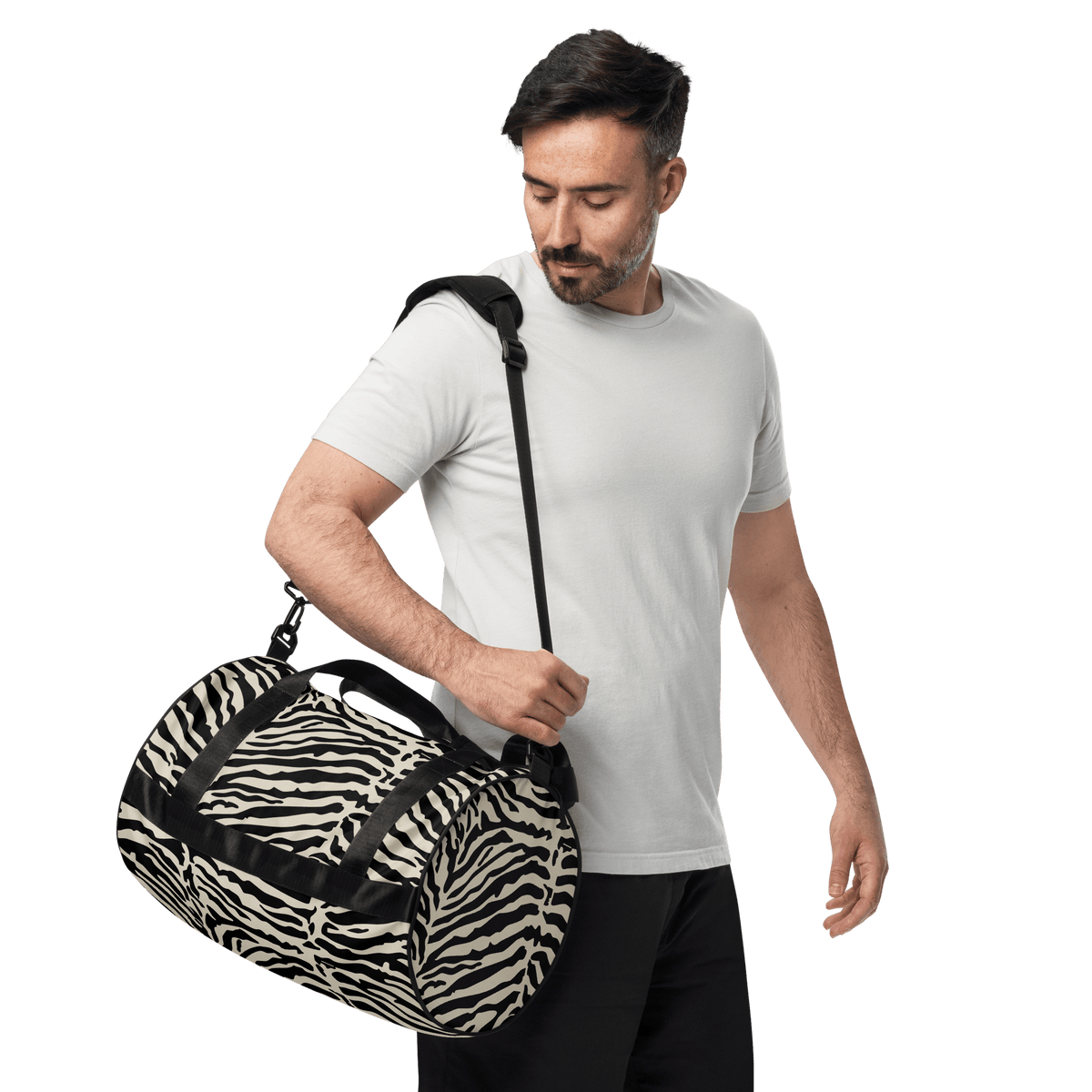 Vintage Zebra Duffle Bag - Goth Cloth Co.gymwear7261863_15155