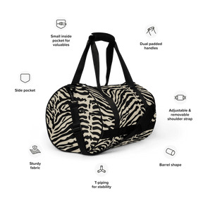 Vintage Zebra Duffle Bag - Goth Cloth Co.gymwear7261863_15155