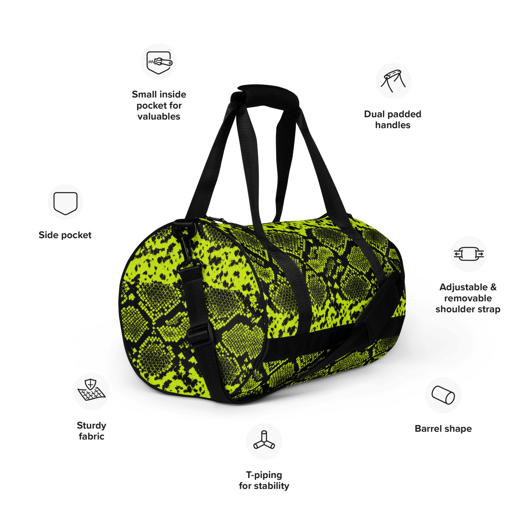 Viper Venom Duffle Bag - Goth Cloth Co.gymwear9786260_15155