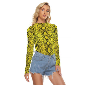 Viper Venom Women's Long Sleeve Mesh Top - Goth Cloth Co.ADS-3WTXWC16-PFCWR-FFFFFF-XS