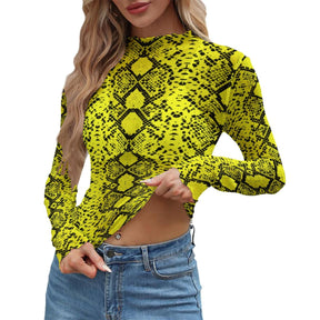 Viper Venom Women's Long Sleeve Mesh Top - Goth Cloth Co.ADS-3WTXWC16-PFCWR-FFFFFF-XS