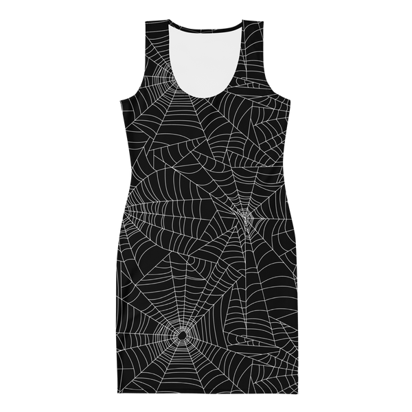 spider web bodycon dress Black Spider Web Beaded Mesh Bodycon Dress
